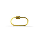 14 Ayar Altın İnce Charm Kilidi Carabiner