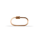 14 Ayar Altın İnce Charm Kilidi Carabiner