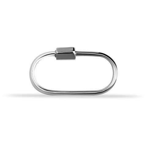 14 Ayar Altın İnce Charm Kilidi Carabiner
