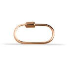14 Ayar Altın İnce Charm Kilidi Carabiner
