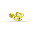 Dianora Piercing-14 Ayar Altın Işıl Yonca Tragus Piercing-Tragus Piercing-1-Milagron.com