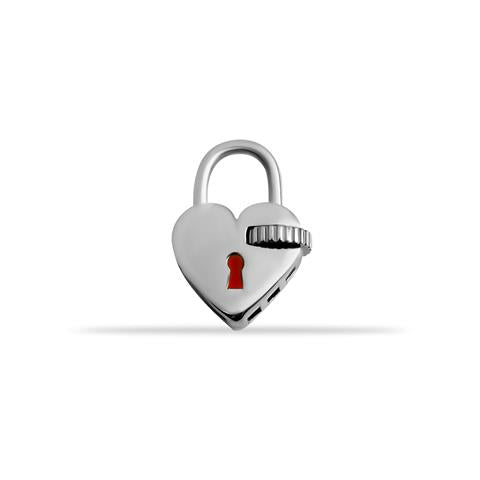 14 Ayar Altın Kalbin Kilidi Charm Kilidi Carabiner