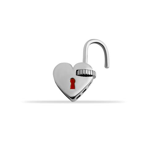 14 Ayar Altın Kalbin Kilidi Charm Kilidi Carabiner
