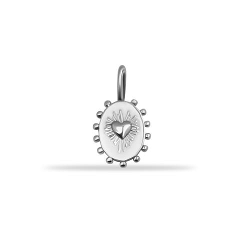 14 Ayar Altın Kalp Motifli Minimal Charm