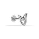 Dianora Piercing-14 Ayar Altın Kalp Tragus Piercing-Tragus Piercing-3-Milagron.com