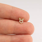 Dianora Piercing-14 Ayar Altın Kalp Tragus Piercing-Tragus Piercing-5-Milagron.com