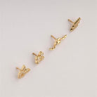 Dianora Piercing-14 Ayar Altın Kalp Tragus Piercing-Tragus Piercing-8-Milagron.com