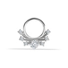 14 Ayar Altın Kare Taşlı Minimal Halka Piercing