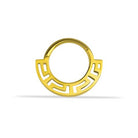 14 Ayar Altın Labirent Minimal Halka Piercing