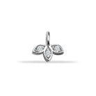 14 Ayar Altın Lotus Motifli Minimal Charm