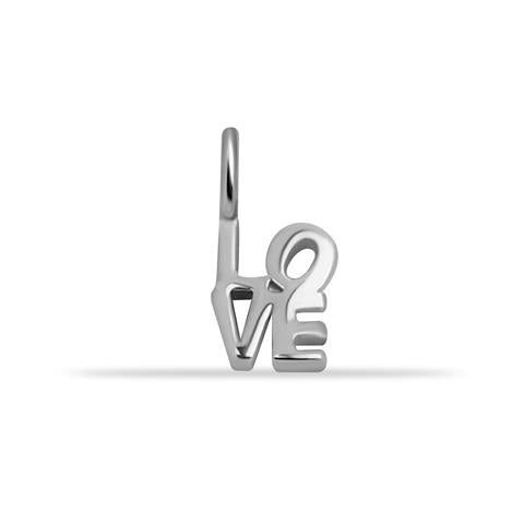 14 Ayar Altın Love Motifli Minimal Charm