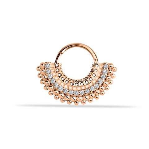 14 Ayar Altın Majestic Minimal Halka Piercing