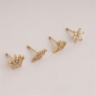 Dianora Piercing-14 Ayar Altın Markis Taşlı Çiçek Helix Kıkırdak Piercing-Helix Piercing-8-Milagron.com