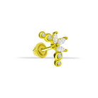 Dianora Piercing-14 Ayar Altın Markis Taşlı Helix Kıkırdak Piercing-Helix Piercing-1-Milagron.com