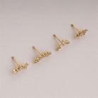 Dianora Piercing-14 Ayar Altın Markis Taşlı Helix Kıkırdak Piercing-Helix Piercing-8-Milagron.com