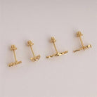 Dianora Piercing-14 Ayar Altın Markis Taşlı Peri Helix Kıkırdak Piercing-Helix Piercing-8-Milagron.com