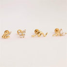 Dianora Piercing-14 Ayar Altın Markis Taşlı Peri Helix Kıkırdak Piercing-Helix Piercing-9-Milagron.com