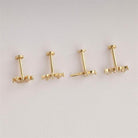 Dianora Piercing-14 Ayar Altın Markis Taşlı Peri Tragus Piercing-Tragus Piercing-10-Milagron.com