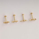 Dianora Piercing-14 Ayar Altın Markis Taşlı Tragus Piercing-Tragus Piercing-10-Milagron.com