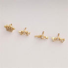 Dianora Piercing-14 Ayar Altın Markis Taşlı Tragus Piercing-Tragus Piercing-11-Milagron.com