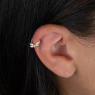 14 Ayar Altın Markiz Lumière Minimal Halka Piercing