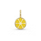 14 Ayar Altın Mineli Limon Minimal Charm