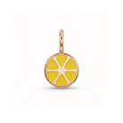 14 Ayar Altın Mineli Limon Minimal Charm