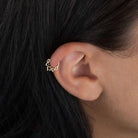14 Ayar Altın Sarmaşık Minimal Halka Piercing