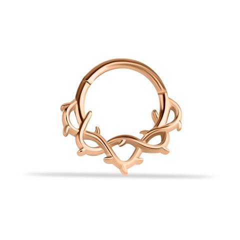 14 Ayar Altın Sarmaşık Minimal Halka Piercing