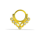 14 Ayar Altın Serapis Minimal Halka Piercing
