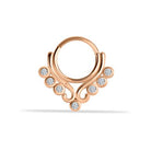 14 Ayar Altın Serapis Minimal Halka Piercing