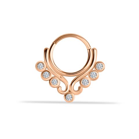 14 Ayar Altın Serapis Minimal Halka Piercing