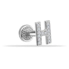 Dianora Piercing-14 Ayar Altın Taşlı Düz H Harfi Tragus Piercing-Tragus Piercing-3-Milagron.com