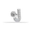 Dianora Piercing-14 Ayar Altın Taşlı Düz J Harfi Tragus Piercing-Tragus Piercing-2-Milagron.com