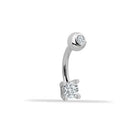 14 Ayar Altın Taşlı Göbek Piercing