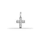 14 Ayar Altın Taşlı Haç Motifli Minimal Charm