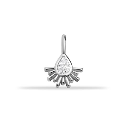 14 Ayar Altın Taşlı Minimal Charm