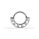 14 Ayar Altın Taşlı Minimal Halka Piercing