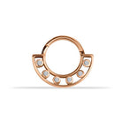 14 Ayar Altın Taşlı Minimal Halka Piercing
