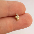 Dianora Piercing-14 Ayar Altın Taşlı Yusufçuk Helix Kıkırdak Piercing-Helix Piercing-5-Milagron.com