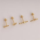 Dianora Piercing-14 Ayar Altın Taşlı Yusufçuk Helix Kıkırdak Piercing-Helix Piercing-8-Milagron.com