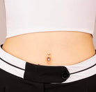 14 Ayar Altın Tek Taşlı Göbek Piercing