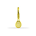 14 Ayar Altın Tenis Raketi Motifli Minimal Charm