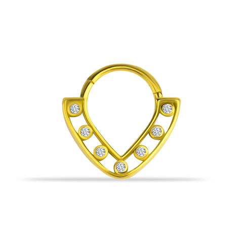 14 Ayar Altın Triana Minimal Halka Piercing