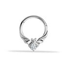 14 Ayar Altın Yarasa Motifli Minimal Halka Piercing
