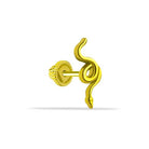 Dianora Piercing-14 Ayar Altın Yılan Motifli Minimal Helix/Kıkırdak Piercing-Helix Piercing-1-Milagron.com