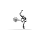 Dianora Piercing-14 Ayar Altın Yılan Motifli Minimal Tragus Piercing-Tragus Piercing-3-Milagron.com