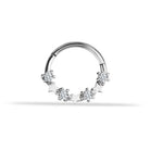 14 Ayar Altın Yıldız Motifli Minimal Halka Piercing