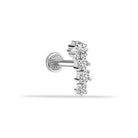 Dianora Piercing-14 Ayar Altın Yıldız Taşlı Tragus Piercing-Tragus Piercing-3-Milagron.com