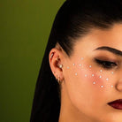 Dianora Piercing-14 Ayar Altın Yıldız Taşlı Tragus Piercing-Tragus Piercing-5-Milagron.com